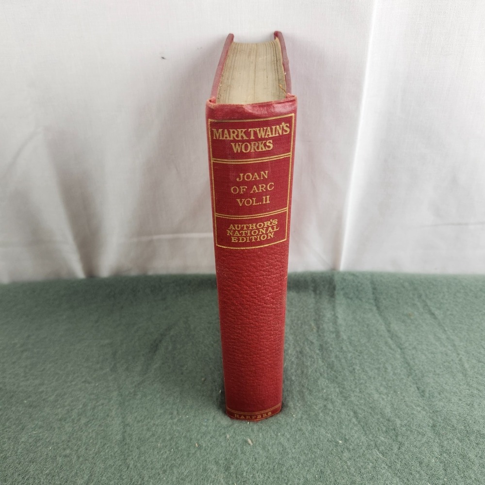Mark Twain's Works Joan of Arc Vol 2 Author's National Edition Harpers 1899